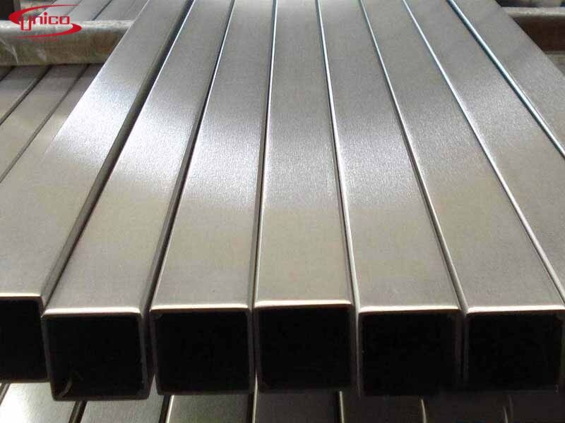 các bề mặt inox hộp vuông 304