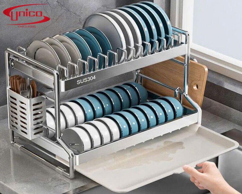 kệ chén nan dẹt inox 304