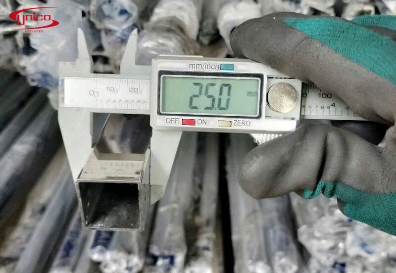 kích thước inox hộp vuông