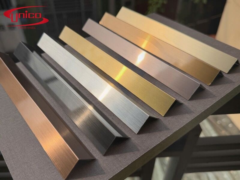 nẹp V inox trang tr&iacute; nội thất
