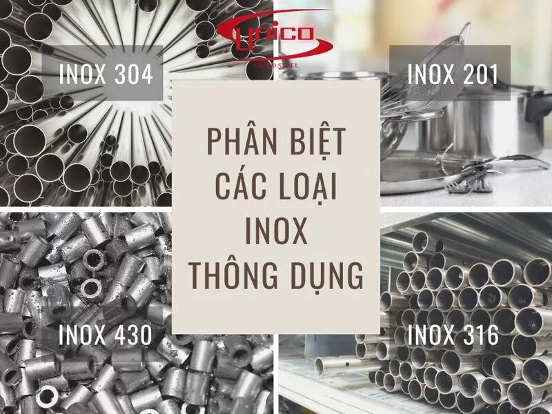 ph&acirc;n biệt c&aacute;c loại inox th&ocirc;ng dụng