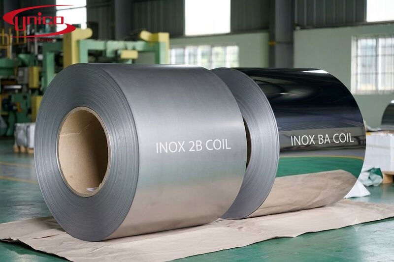so sánh inox 2B và BA