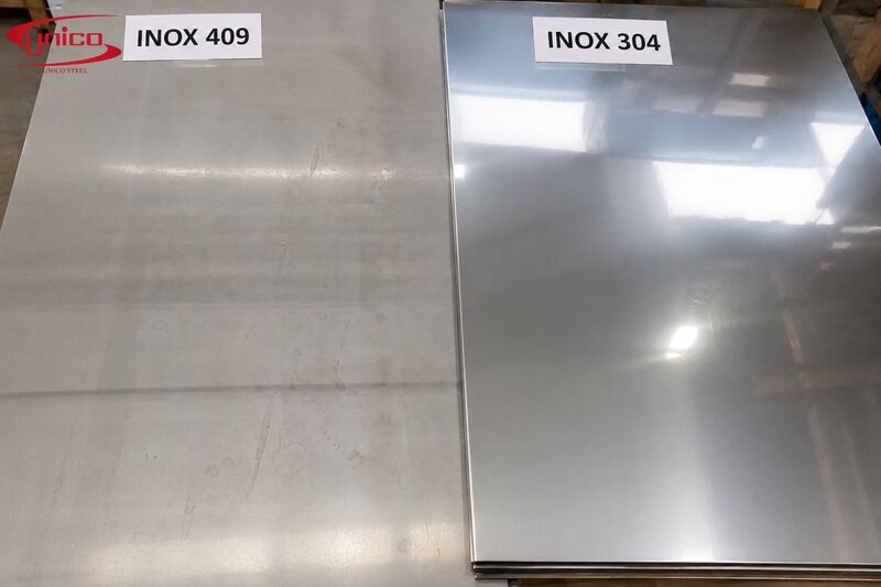 so s&aacute;nh inox 409 v&agrave; inox 304