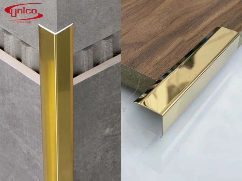 ứng dụng nẹp V inox 304