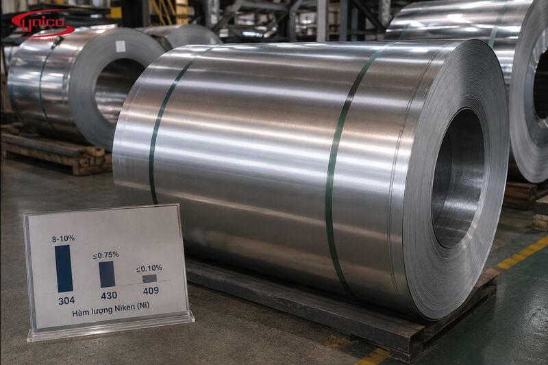 vì sao giá inox 409 rẻ