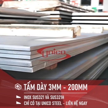 TẤM THÉP KHÔNG GỈ SUS321/321H GIÁ TỐT