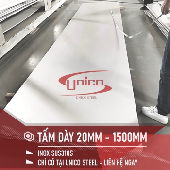 TẤM INOX SUS310S DÀY 20MM KHỔ 1500MM