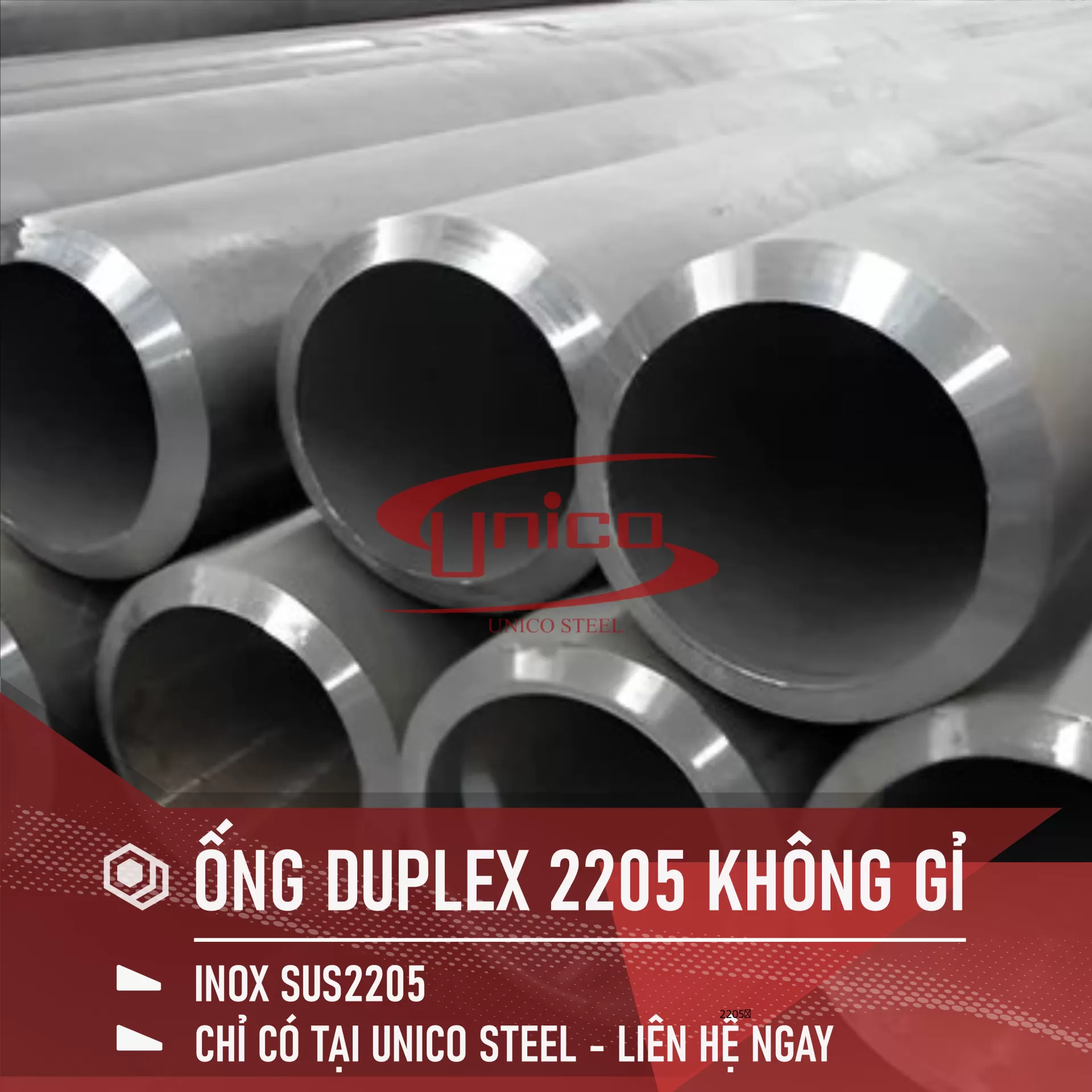 ỐNG ĐÚC INOX KHÔNG GỈ DUPLEX 2205