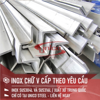 INOX HÌNH V CẤP THEO YÊU CẦU