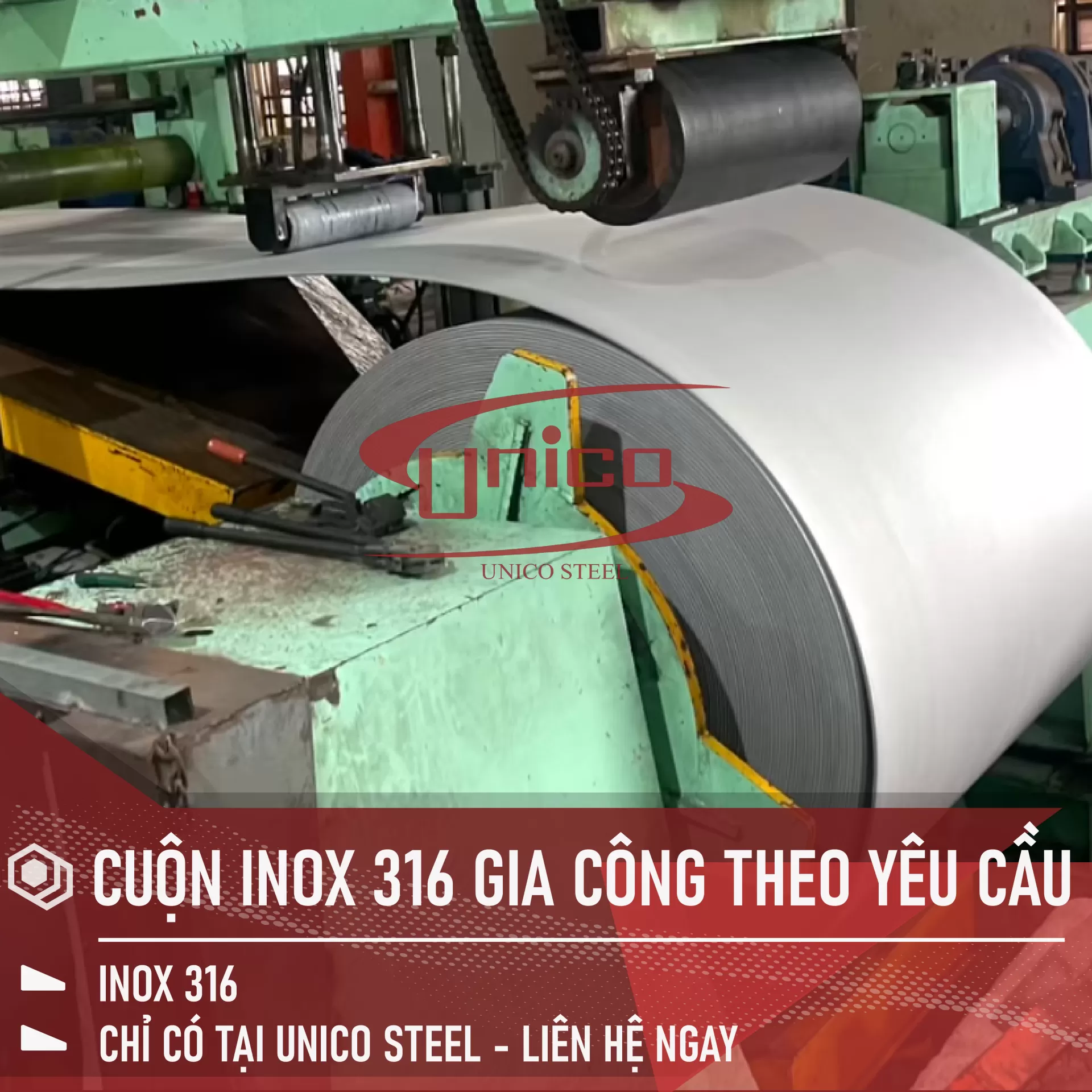 GIA CÔNG CUỘN INOX 316 THEO YÊU CẦU