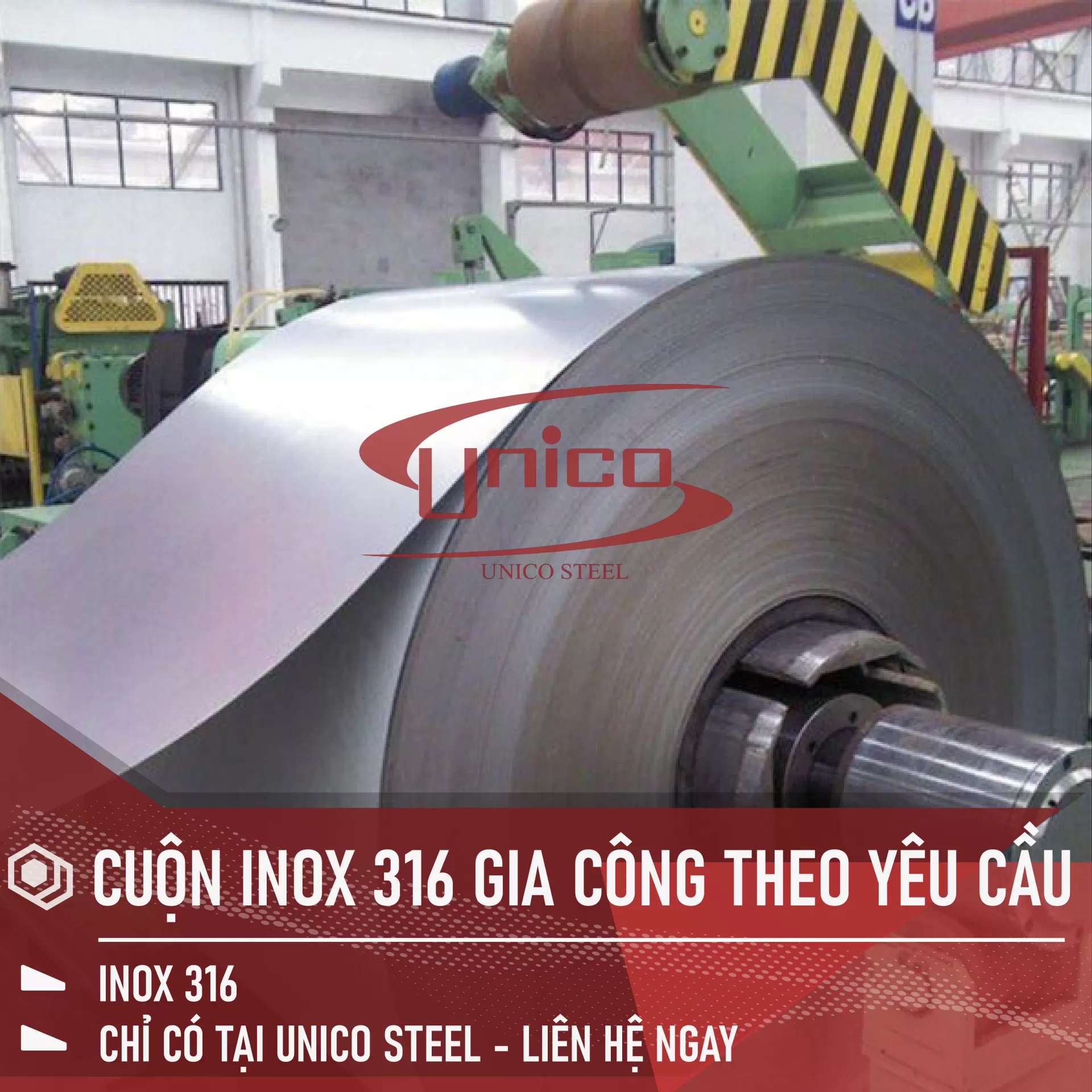 GIA CÔNG CUỘN INOX 316 THEO YÊU CẦU