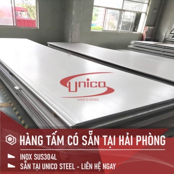TẤM INOX SUS304, HÀNG CÓ SẴN TẠI HẢI PHÒNG