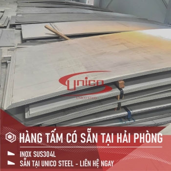TẤM INOX SUS304, HÀNG CÓ SẴN TẠI HẢI PHÒNG