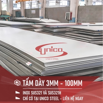 TẤM INOX CÁN NÓNG SUS321/321H CHỊU NHIỆT TỐT ? VÌ SAO LẠI THẾ