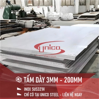 TẤM THÉP KHÔNG GỈ SUS321H DÀY 20MM GIÁ TỐT